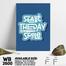 DDecorator Start The Day With Smile - Motivational Wall Board And Wall Canvas image