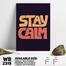 DDecorator Stay Calm - Motivational Wall Board And Wall Canvas image