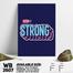 DDecorator Stay Strong - Motivational Wall Board And Wall Canvas image