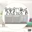DDecorator Stick Figure Dancing Switch Socket Wall Sticker image