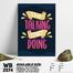 DDecorator Stop Talking Start Doing - Motivational Wall Board And Wall Canvas image