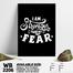 DDecorator Strong Than Fear - Motivational Wall Board and Wall Canvas image