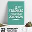 DDecorator Stronger - Motivational Wall Board and Wall Canvas image