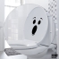 DDecorator Surprised Face Vinyl Decals Removable Sticker For Washroom image