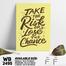 DDecorator Take The Risk - Motivational Wall Board And Wall Canvas image