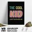 DDecorator The Cool Kid - Motivational Wall Board and Wall Canvas image
