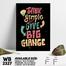 DDecorator Think Simple - Motivational Wall Board And Wall Canvas image