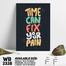 DDecorator Time Can Fix Your Pain - Motivational Wall Board And Wall Canvas image
