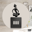 DDecorator Traditional Tabla Playing Switch Socket Wall Sticker image