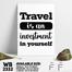 DDecorator Travel Is An Investment - Motivational Wall Board And Wall Canvas image