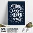 DDecorator True Love Never Ends - Motivational Wall Board And Wall Canvas image