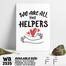 DDecorator We're All Helpers - Motivational Wall Board And Wall Canvas image