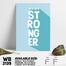 DDecorator We're Strong - Motivational Wall Board and Wall Canvas image