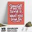 DDecorator Wish and Work For It - Motivational Wall Board and Wall Canvas image