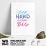 DDecorator Word Hard Dream Big Wall Board and Wall Canvas image