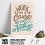 DDecorator Work Hard Always - Motivational Wall Board And Wall Canvas image