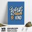 DDecorator Work Hard And Be Kind - Motivational Wall Board And Wall Canvas image