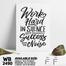 DDecorator Work Hard - Motivational Wall Board and Wall Canvas image