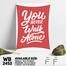 DDecorator You Never Walk Alone - Motivational Wall Board and Wall Canvas image