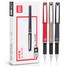 Deli Gel Pen Black Ink (0.5mm) - 12 Pcs image