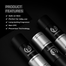 DENVER - Black Code Deodorant Body Spray | Long Lasting Deodorant for Men - 150ML image