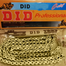 D.I.D Professional O-Ring (Made In Japan) Motorcycle Racing Chain - Golden Color - 128 Link - Universal image