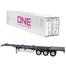 DIE CAST 1:64 Shipping Container– One White image