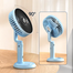 DP 7640 USB Rechargeable Floor Fan Summer Mute ventilator Student Desktop Table Fans for Office Bedroom image