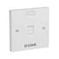 D-Link NFP-0WHI11 Single Faceplate, Square, White image