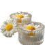 Daisy Flower Floating Candle – Handmade Soy Wax, Romantic Floral Decor | 2 Pcs image