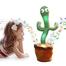Dancing Cactus Talking Cactus Stuffed Plush Toy Electronic Toy with Song Plush Cactus Potted Toy Early Education Toy For kids image