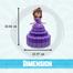 Dancing Little Electric Princess DOLL With 360 Degree Rotation Wheels (princes_cake_doll_purple) image