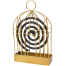 Decorative Bird Cage Mosquito Coil Holder Safe Metal Stand with Ash Catcher image
