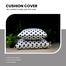 Decorative Cushion Cover Black And White 20x20 Inch image