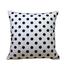 Decorative Cushion Cover Black And White 16x16 Inch image