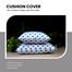 Decorative Cushion Cover Blue And White 16x16 Inch image