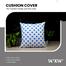 Decorative Cushion Cover Blue And White 14x14 Inch image