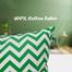 Decorative Cushion Cover Green And White 18x18 Set of 5 image