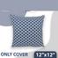 Decorative Cushion Cover, Navy Blue 12x12 Inch image