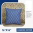 Decorative Cushion Cover, Navy Blue 16x16 Inch image