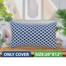 Decorative Cushion Cover, Navy Blue 20x12 Inch image