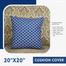 Decorative Cushion Cover, Navy Blue 20x20 Inch image