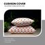 Decorative Cushion Cover, Orange And White 16x16 Inch image