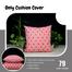 Decorative Cushion Cover, Red And White 14x14 Inch image