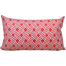 Decorative Cushion Cover, Red And White, 20x12 Inch image