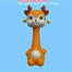 Deer Rattle Baby Fitness Educational Toy With Jhunjhuni Cn -1pcs image