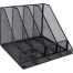 Deli Mesh Magazine Container 4 Compartments Black image