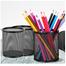 Deli Black Round Mesh Pen Stand Pencil Holder Pack Of 3 Size Pcs Pack image