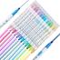 Deli Double Head Highlighter Set 12 Colors Highlighter Rainbow Pastel Assorted Colours image