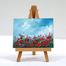 Deli Eascan Art Mini Display Easel with Canvas Board 10x10 cm Pack Of 1 image